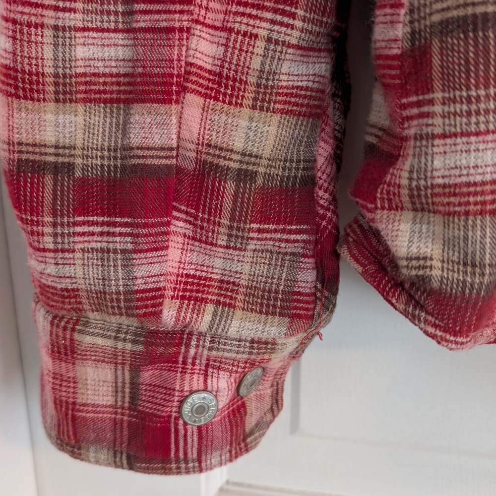 Guide Series Women's Reversible Chore Coat SMALL Plaid Quilted Barn Outdoor - Picture 3 of 8